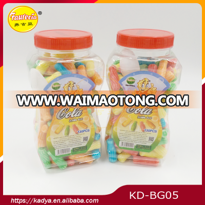 Assorted Fruity flavor Cola Bottle Shape Bubble Gum