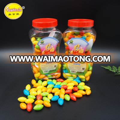 1.8g Multi Colored Fruity Hollow olivary bubble gum